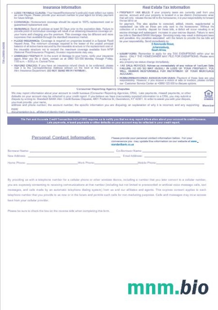 Południowa Afryka Standard Bank wyciąg z kredytu hipotecznego w formatach Word i PDF 3